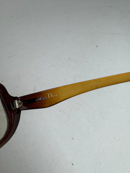 Vintage Dior Retro Sunglasses Yellow black