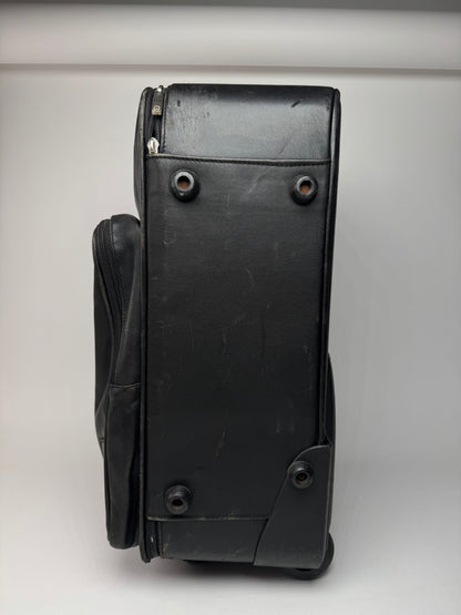 Vintage Loewe Madrid Leather Suitcase / Trolley Black