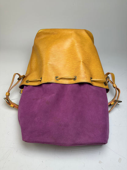 Vintage Louis Vuitton Epi Leather Bucket Bag Golden Yellow