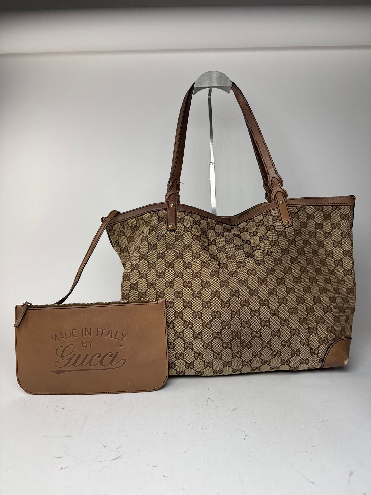 Vintage Gucci Monogramm Shopper Bag Brown beige