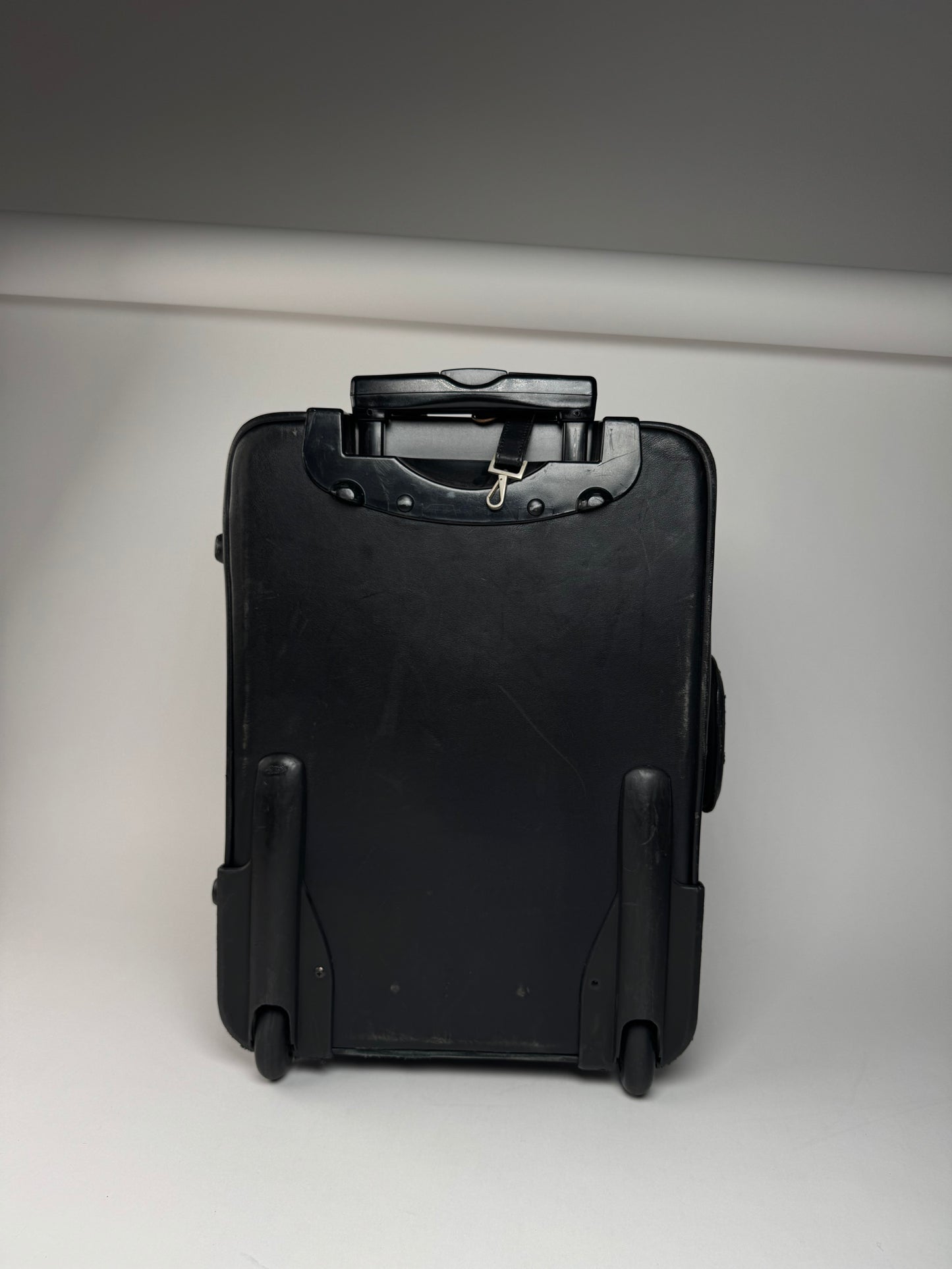 Vintage Loewe Madrid Leather Suitcase / Trolley Black