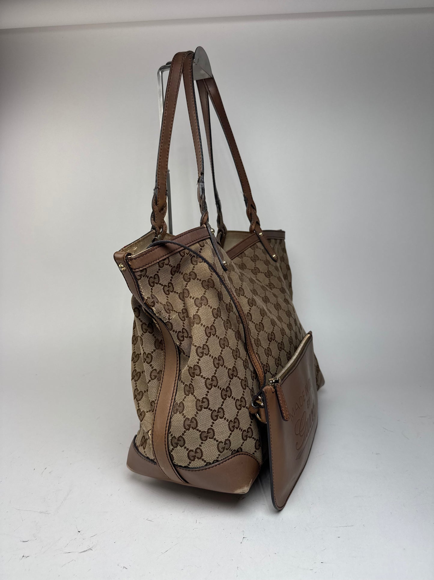 Vintage Gucci Monogramm Shopper Bag Brown beige