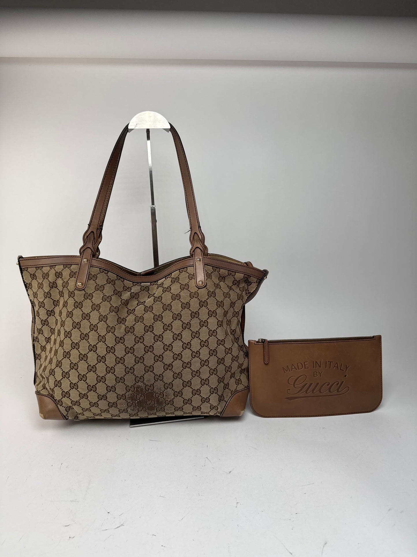 Vintage Gucci Monogramm Shopper Bag Brown beige