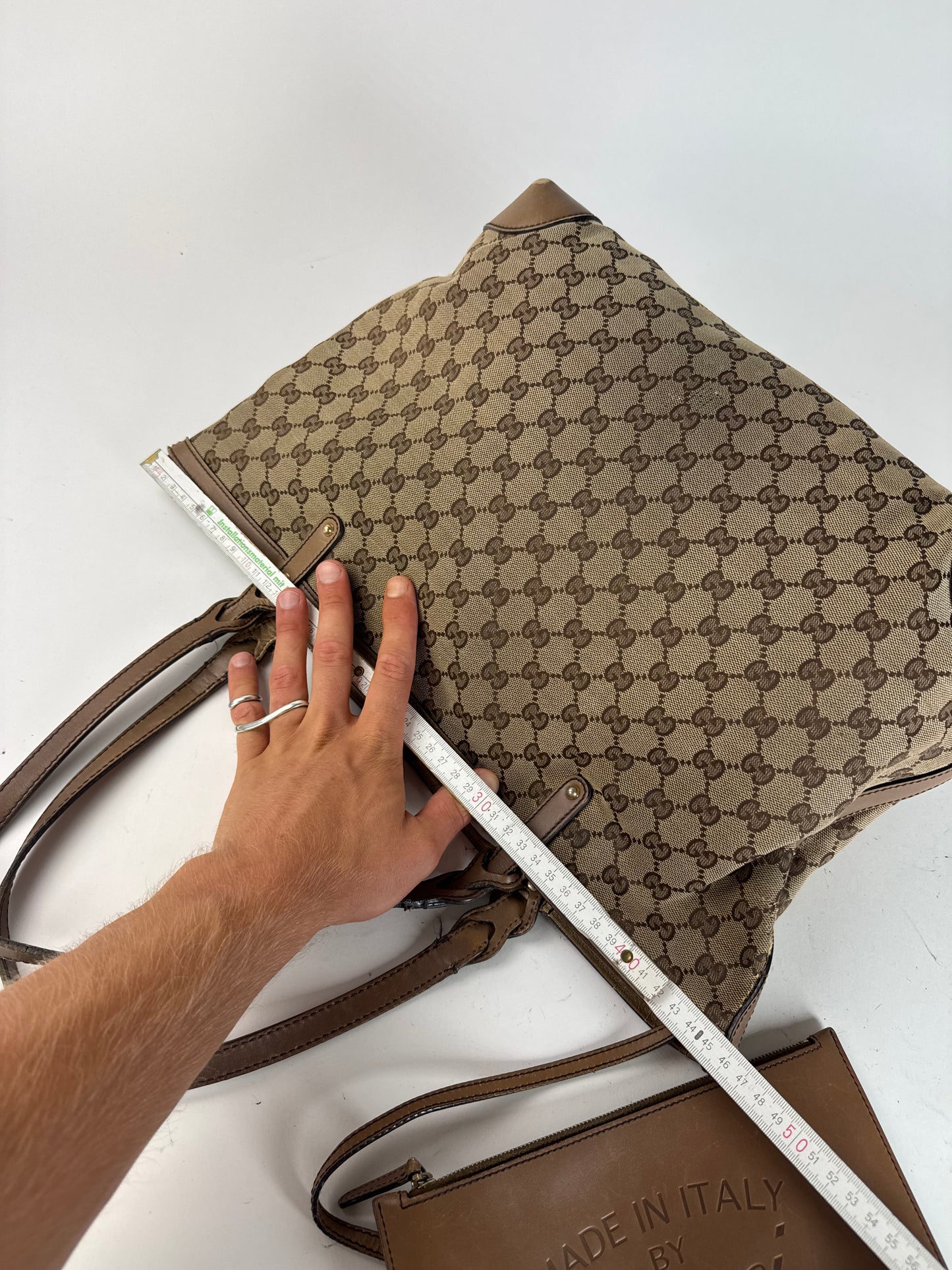 Vintage Gucci Monogramm Shopper Bag Brown beige