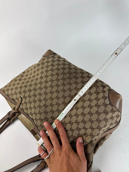 Vintage Gucci Monogramm Shopper Bag Brown beige