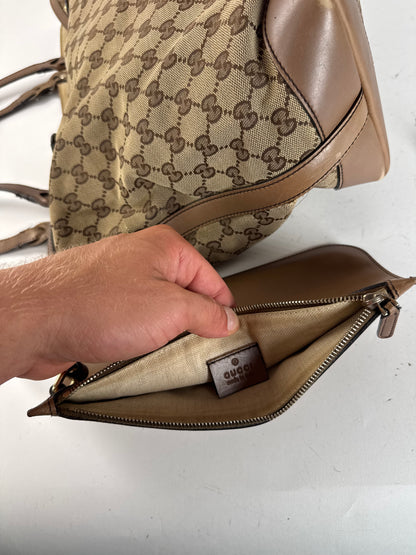 Vintage Gucci Monogramm Shopper Bag Brown beige