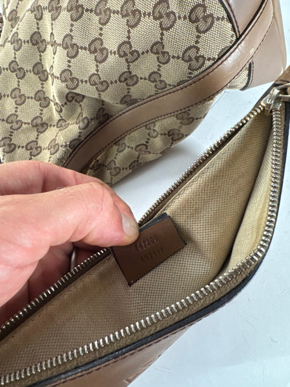 Vintage Gucci Monogramm Shopper Bag Brown beige