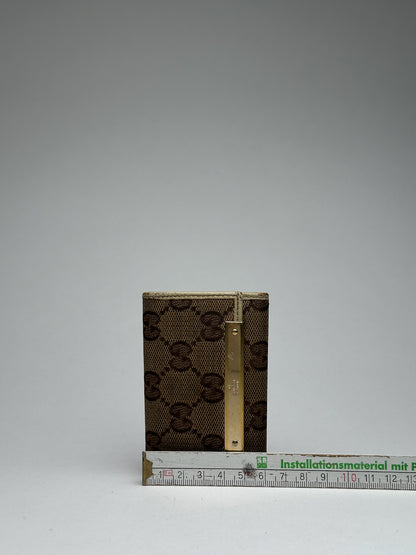 Vintage Gucci Monogram Keyholder beige brown