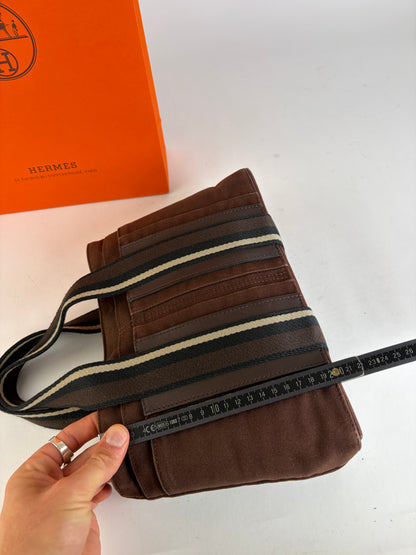 Vintage Hermès Troca Canvas Tote Late 1990s Brown