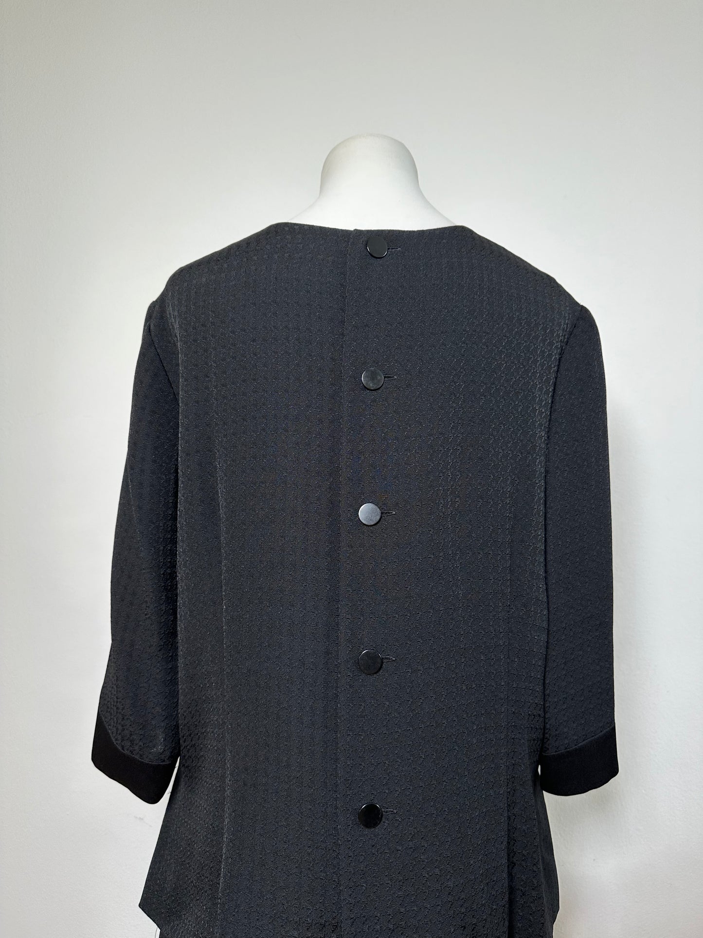 Vintage Givenchy Tailored Two Piece Suit Black L