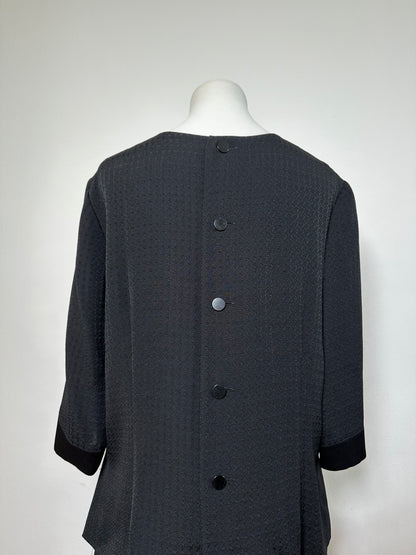 Vintage Givenchy Tailored Two Piece Suit Black L