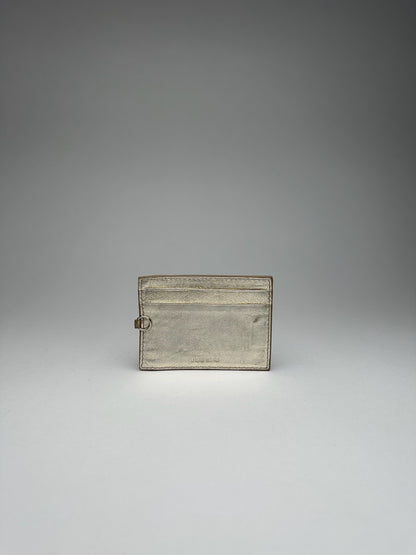 Vintage Miu miu leather card holder silver