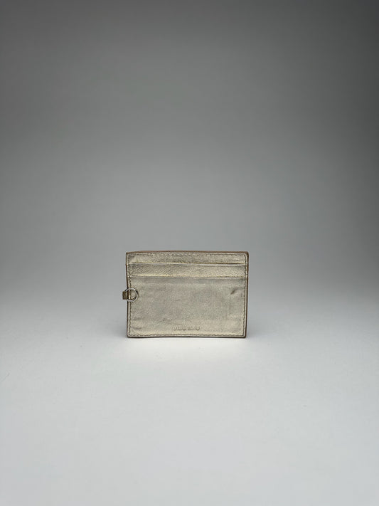 Vintage Miu miu leather card holder silver