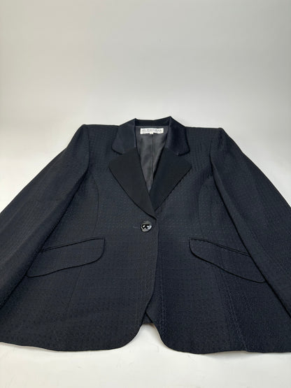 Vintage Givenchy Tailored Two Piece Suit Black L