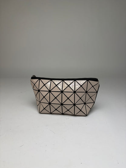 Vintage Issey Miyake Bao Bao Vinyl Cosmetic Pouch Light Pink Black