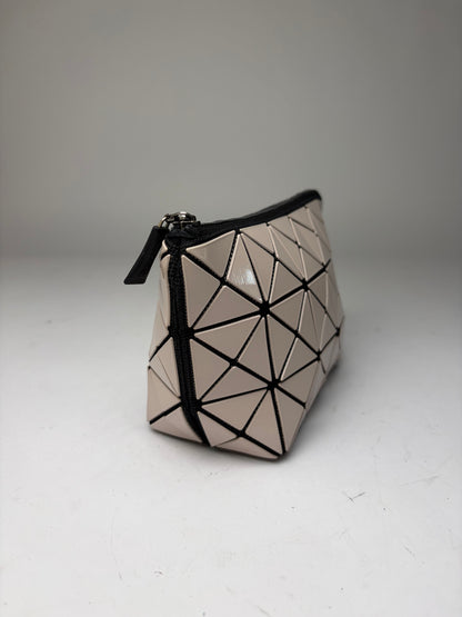 Vintage Issey Miyake Bao Bao Vinyl Cosmetic Pouch Light Pink Black