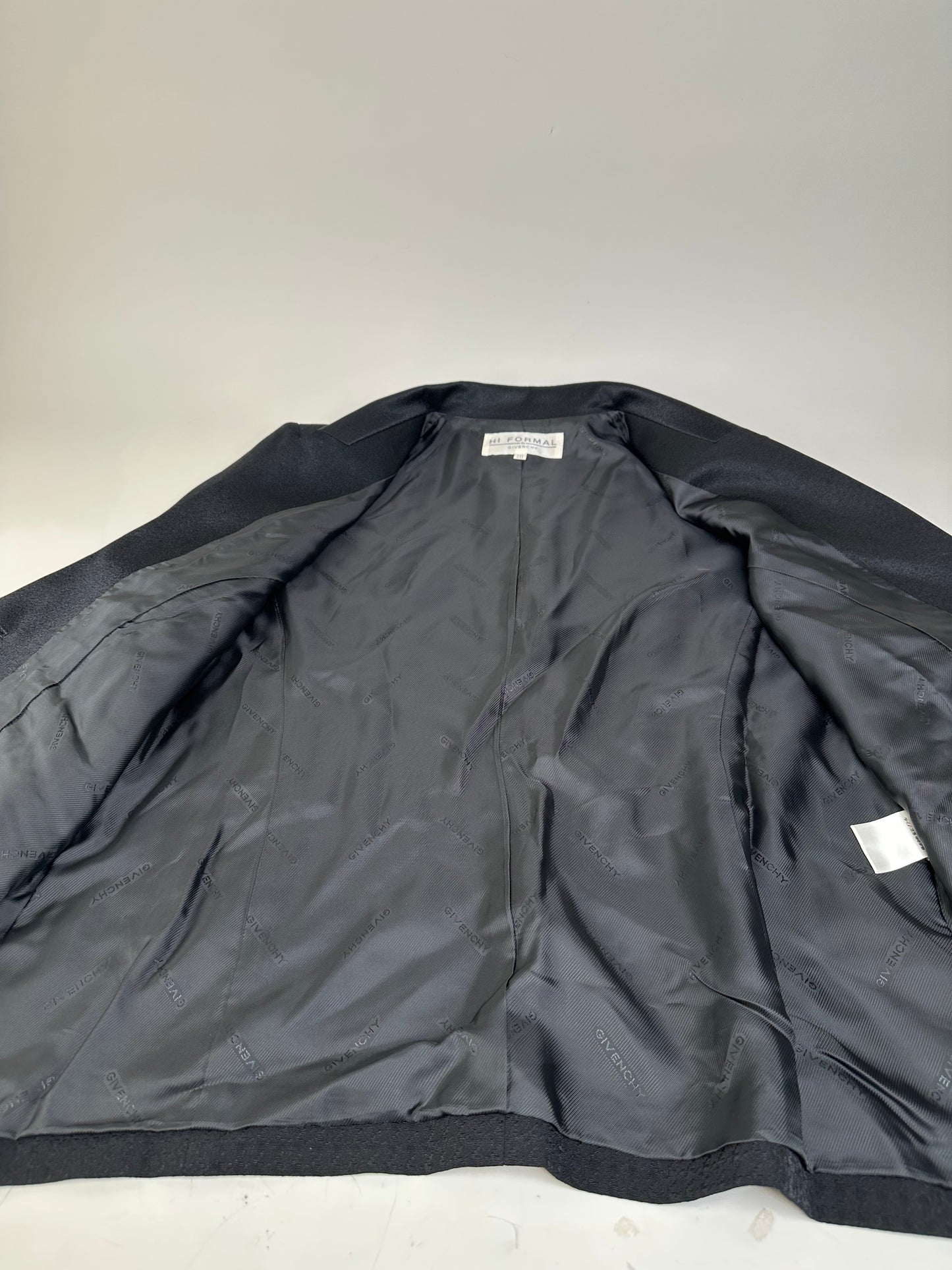 Vintage Givenchy Tailored Two Piece Suit Black L