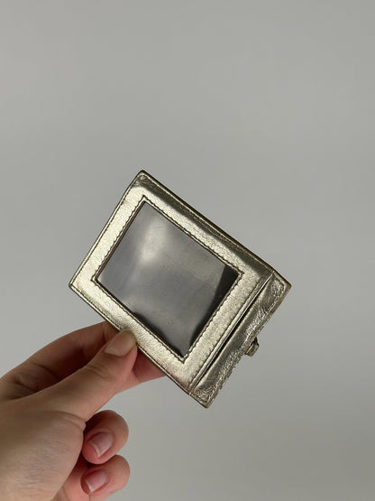 Vintage Miu miu leather card holder silver