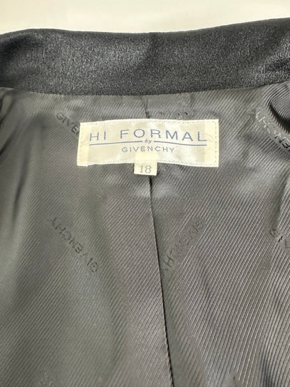 Vintage Givenchy Tailored Two Piece Suit Black L