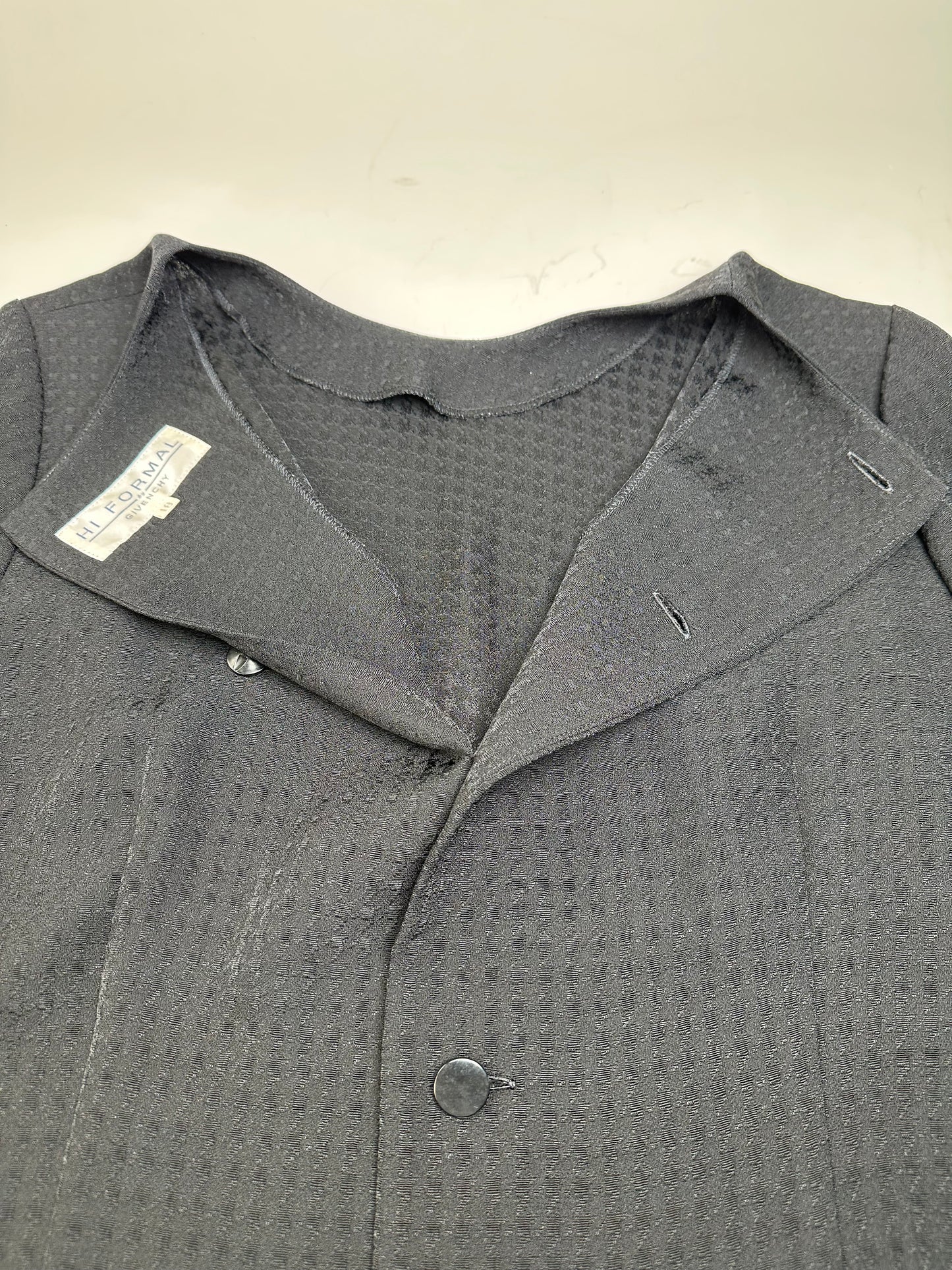 Vintage Givenchy Tailored Two Piece Suit Black L