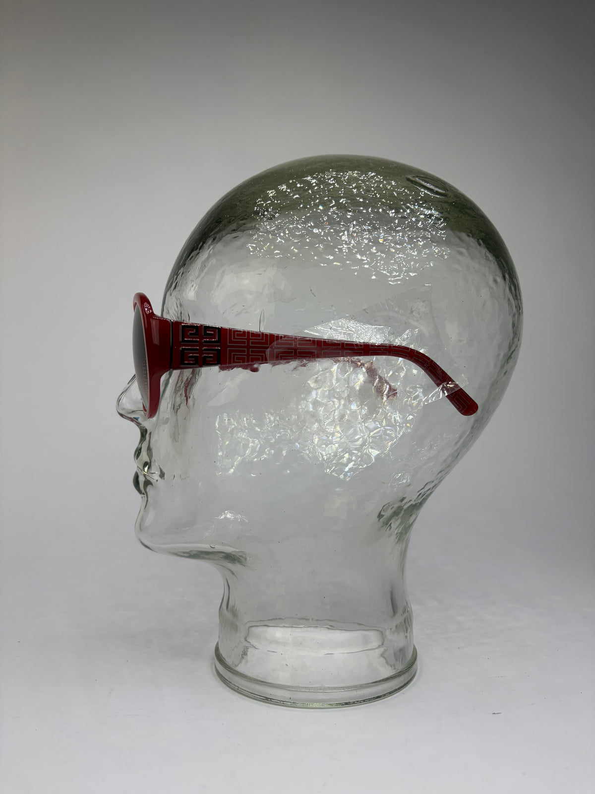 Vintage Givenchy 4G Geometric Sunglasses Late 1990s Red