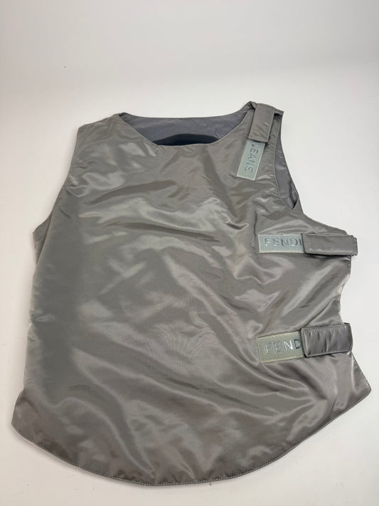 Vintage Fendi Roma Vest Silver 36/S
