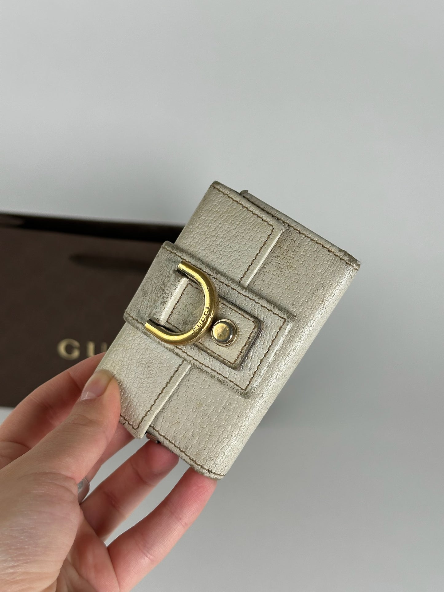 Vintage Gucci leather key holder