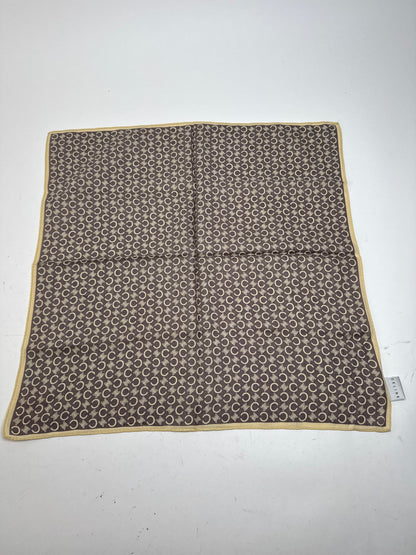 Vintage Celine Macadam Monogramm Scarf Brown white