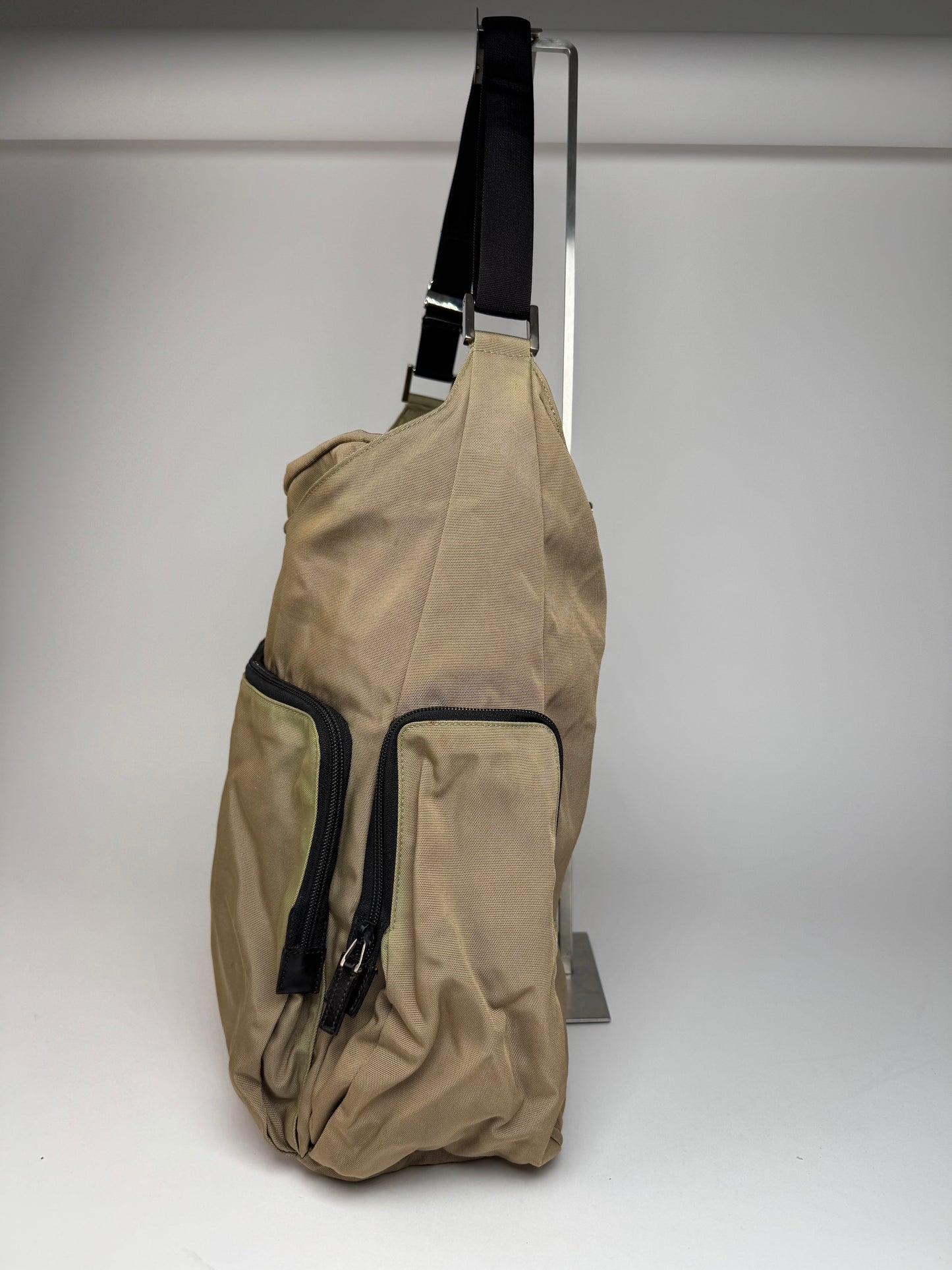 Vintage Gucci Canvas Bag Khaki Brown