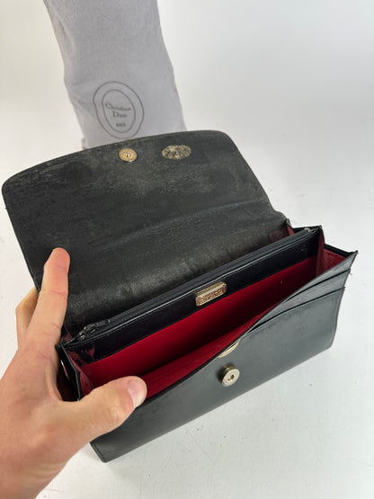 Vintage Dior Clutch Leather Black