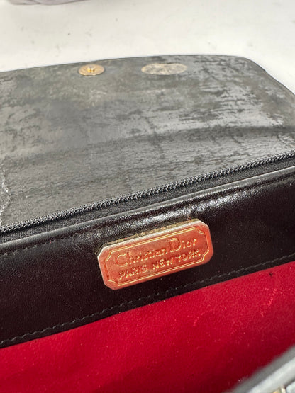 Vintage Dior Clutch Leather Black