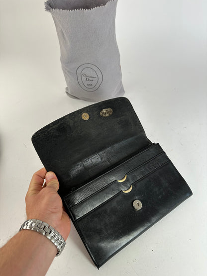 Vintage Dior Clutch Leather Black
