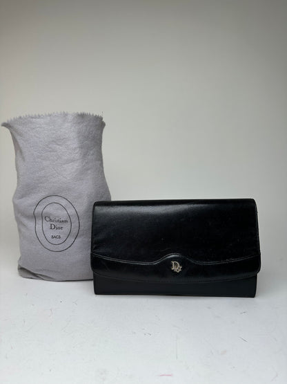 Vintage Dior Clutch Leather Black