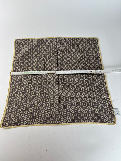 Vintage Celine Macadam Monogramm Scarf Brown white