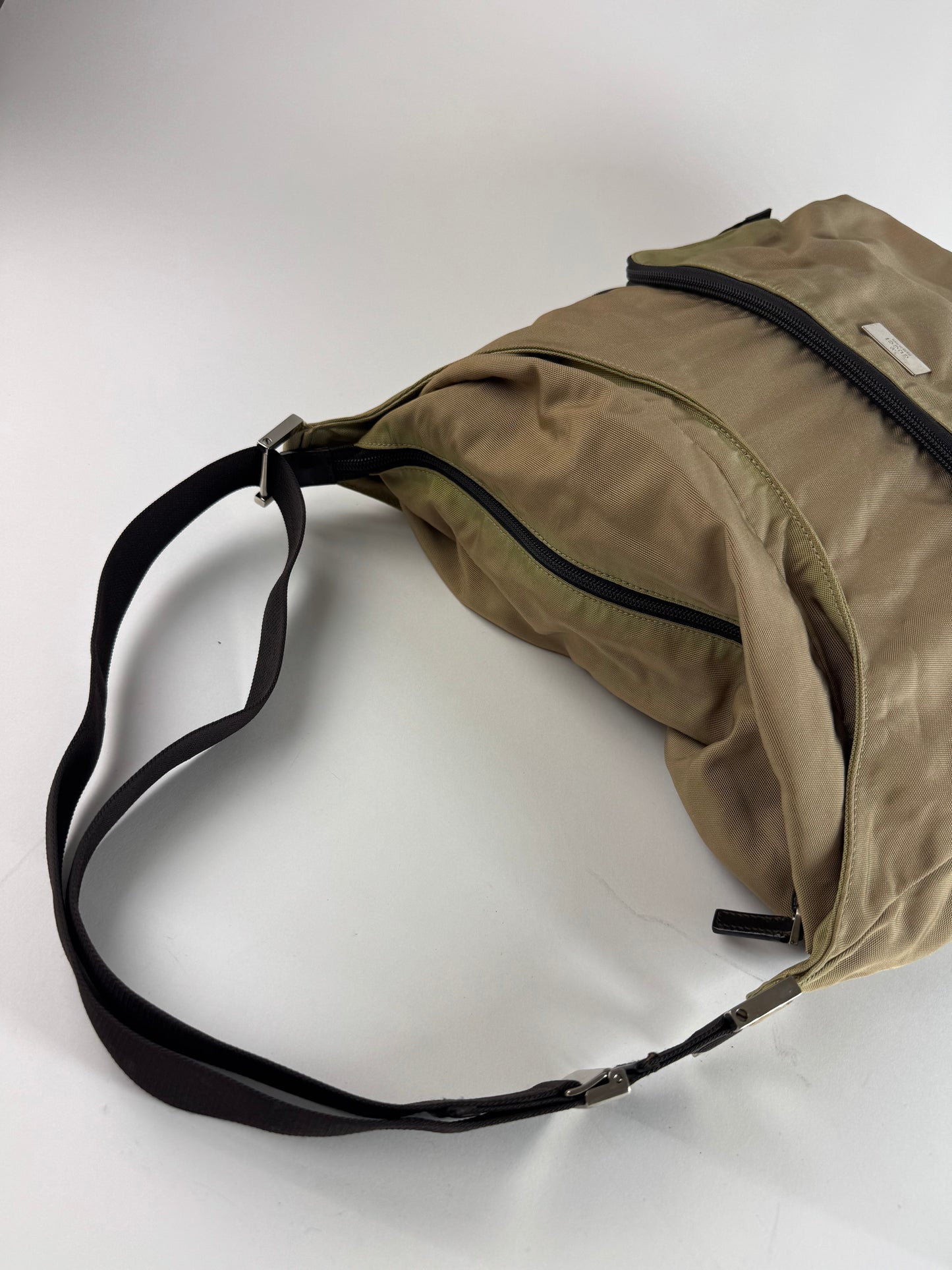 Vintage Gucci Canvas Bag Khaki Brown