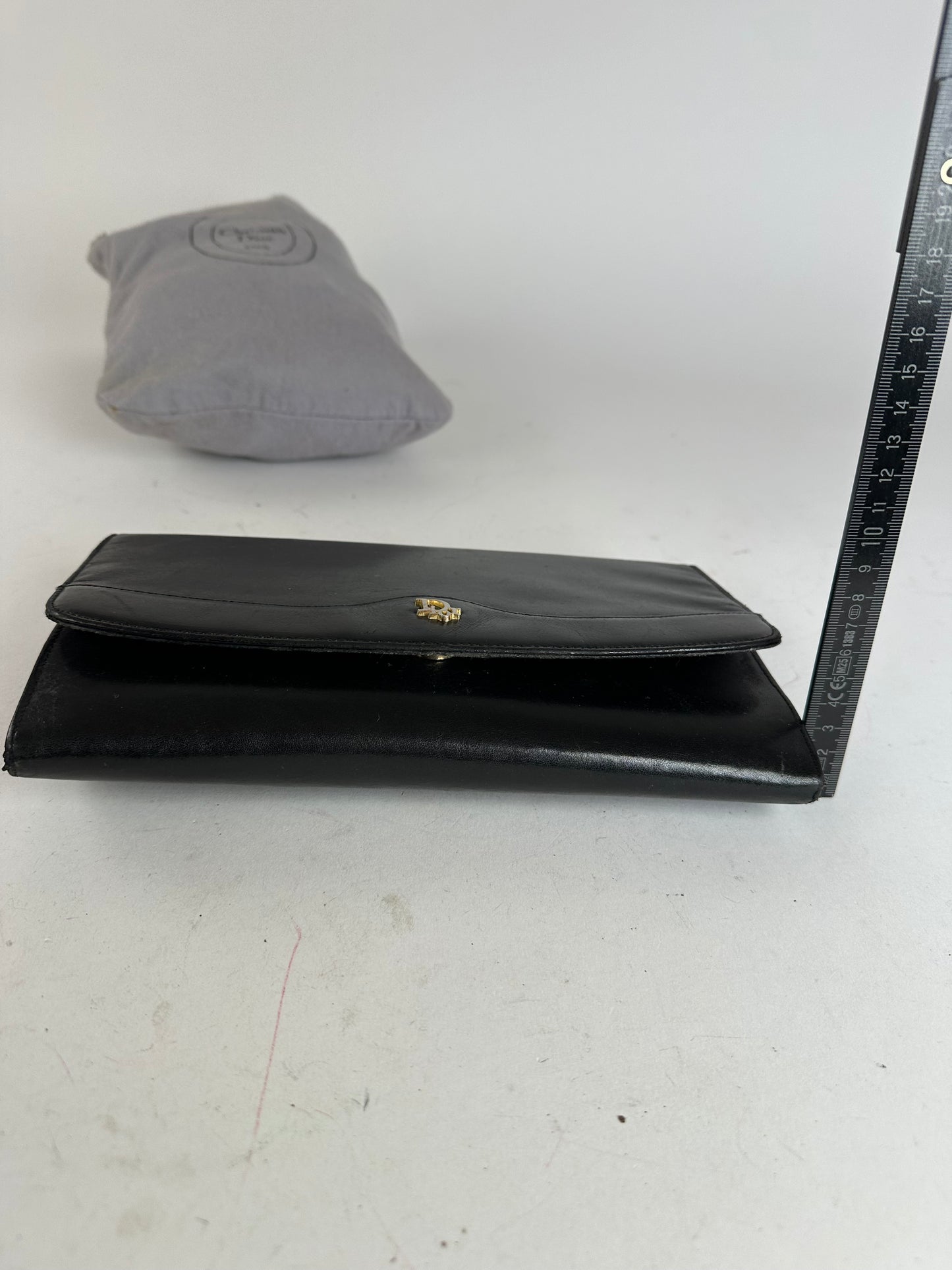 Vintage Dior Clutch Leather Black
