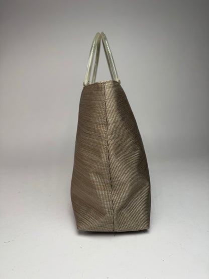 Sac à main vintage en toile Givenchy gris/argent