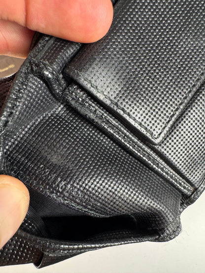 Vintage Gucci Flapable Monogram Leather Wallet Black