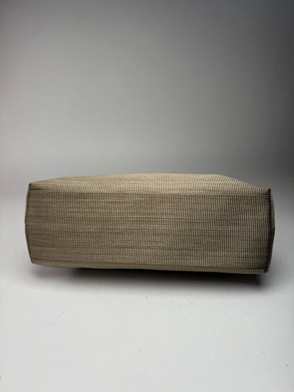 Sac à main vintage en toile Givenchy gris/argent