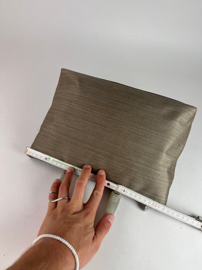 Sac à main vintage en toile Givenchy gris/argent