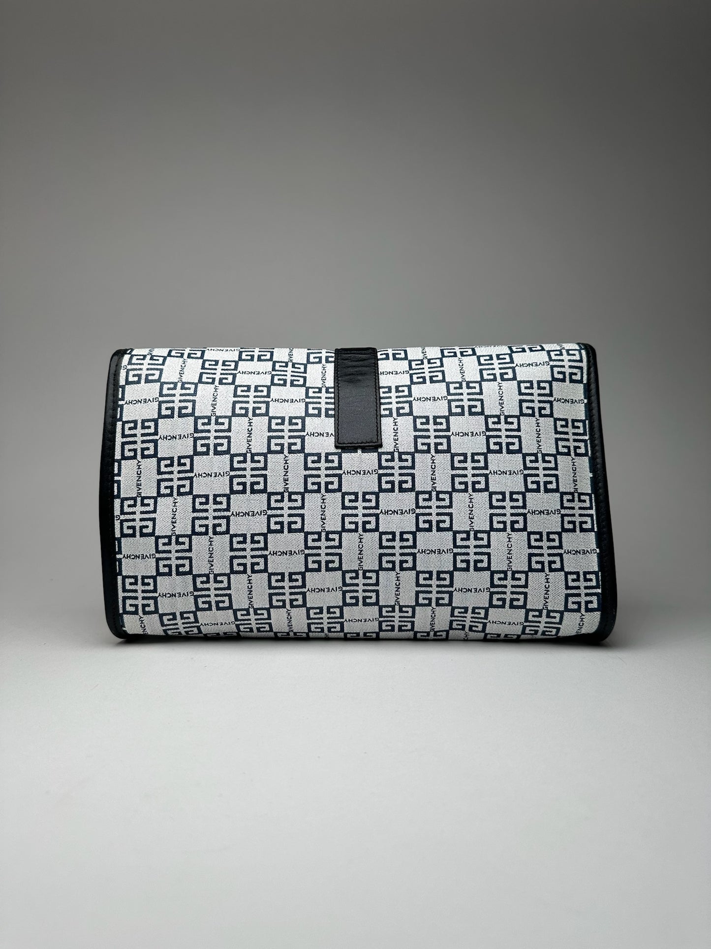 Vintage Givenchy 4G leather bag navy white