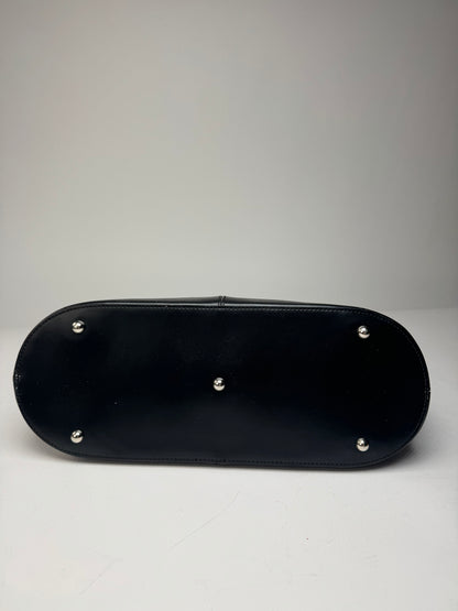 Vintage Courreges Leather Handbag Black