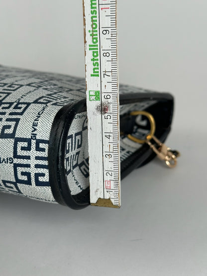 Vintage Givenchy 4G leather bag navy white