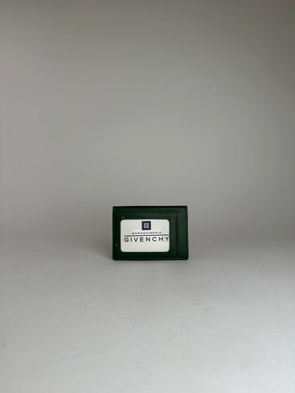 Vintage Givenchy Leather Card Holder Green