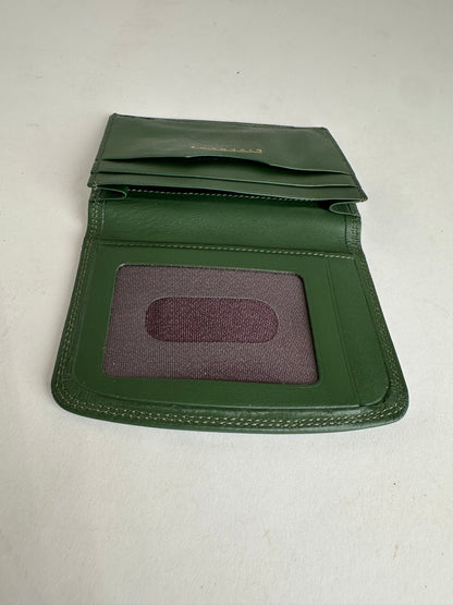 Vintage Givenchy Leather Card Holder Green