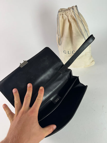 Pochette Gucci Monogram Vintage Noire