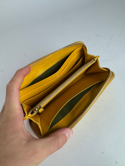 Vintage Miu Miu Leather Wallet Yellow