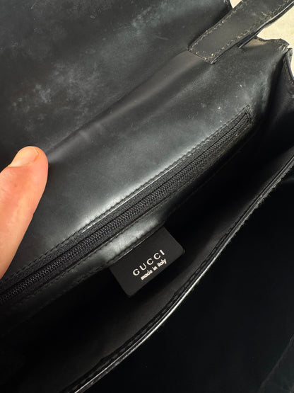 Pochette Gucci Monogram Vintage Noire