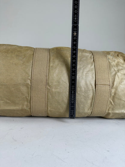 Vintage Yves Saint Laurent Structured Tote Bag Beige Gold