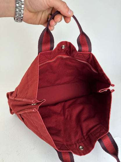 Vintage Hermès Fourre Tout Tote Canvas Red